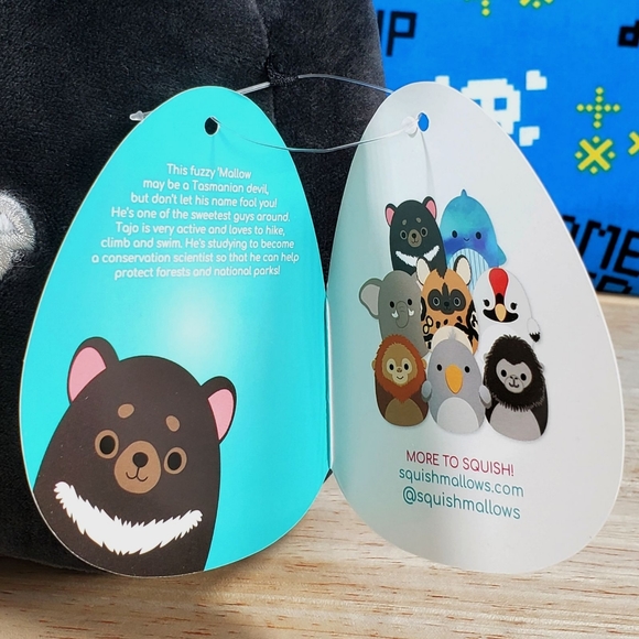 Squishmallow Tajo the Tasmanian Devil 7.5" UltraSoft Stuffed Animal Plush NWT - Picture 11 of 12